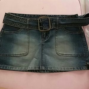 Denim Mini Skirt Small